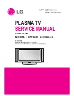 Preview for 1 page of LG 42PX4D Service Manual