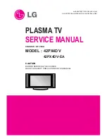 LG 42PX4DV Service Manual preview