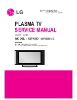 LG 42PX5D - 42 Plasma Integrated HDTV Service Manual preview