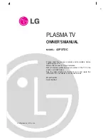 LG 42PX7DC Owner'S Manual preview