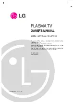 Предварительный просмотр 1 страницы LG 42PY1R-UA Owner'S Manual