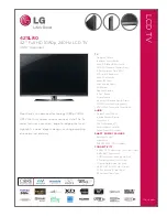 LG 42SL80 -  - 42" LCD TV Specification preview