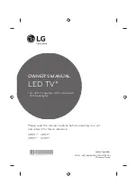 Предварительный просмотр 1 страницы LG 42UB82 series Owner'S Manual