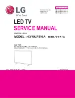 LG 43LF510A Service Manual preview