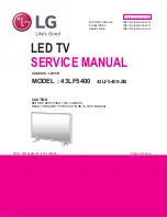 Предварительный просмотр 1 страницы LG 43LF5400 Service Manual