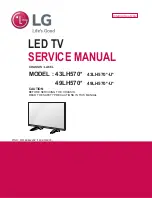 LG 43LH570 SERIES Service Manual предпросмотр