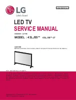 Предварительный просмотр 1 страницы LG 43LJ55 Series Service Manual