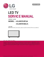 Preview for 1 page of LG 43LM5700DUA Service Manual