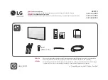 LG 43LT340H0DB Easy Setup Manual preview