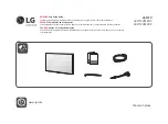 Предварительный просмотр 1 страницы LG 43LT572M0UC Easy Setup Manual