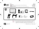 Предварительный просмотр 1 страницы LG 43LU340C Series Easy Setup Manual