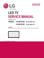 Предварительный просмотр 1 страницы LG 43LW540S Service Manual