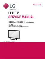 LG 43LX340H Service Manual предпросмотр