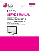 Предварительный просмотр 1 страницы LG 43LX560H Service Manual