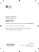 Предварительный просмотр 1 страницы LG 43NAN079 Series Owner'S Manual