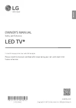 Предварительный просмотр 1 страницы LG 43NANO75 Series Owner'S Manual