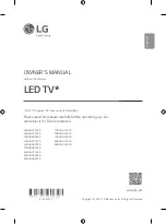 LG 43NANO75SPA Owner'S Manual предпросмотр