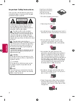 Предварительный просмотр 2 страницы LG 43UF6750 Owner'S Manual