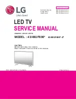 LG 43UF690 Series Service Manual предпросмотр