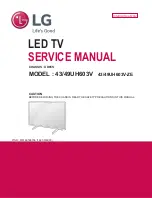 Предварительный просмотр 1 страницы LG 43UH603V Service Manual