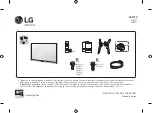 Предварительный просмотр 1 страницы LG 43UJ62 Series Owner'S Manual