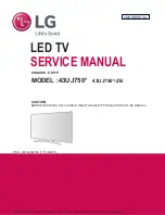 Предварительный просмотр 1 страницы LG 43UJ750 -ZB Series Service Manual