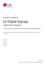 Предварительный просмотр 1 страницы LG 43UL3J-E Owner'S Manual