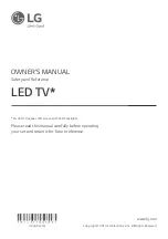 Предварительный просмотр 1 страницы LG 43UM7050PLF Owner'S Manual