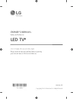 Предварительный просмотр 3 страницы LG 43UM7500PPA.APH Owner'S Manual