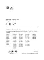 Предварительный просмотр 1 страницы LG 43UN6900PUB Owner'S Manual