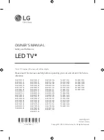 LG 43UN6950ZUA Owner'S Manual предпросмотр