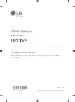 LG 43UN7300PTC.AAU Owner'S Manual preview