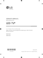 Предварительный просмотр 3 страницы LG 43UN731C0DC Owner'S Manual