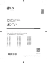 LG 43UP7500PSF Owner'S Manual предпросмотр