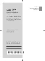 Preview for 1 page of LG 43UQ801C0SB Owner'S Manual