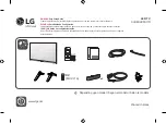 Предварительный просмотр 1 страницы LG 43UR340C9UD Easy Setup Manual