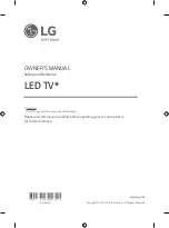 Предварительный просмотр 2 страницы LG 43UR64 Series Owner'S Manual