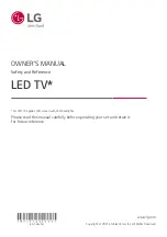 LG 43UR762H Series Owner'S Manual предпросмотр