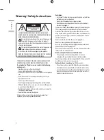 Предварительный просмотр 2 страницы LG 43US66 Series Owner'S Manual