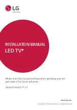 LG 43UU3 U Series Installation Manual предпросмотр