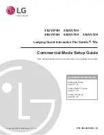 LG 43UV570H Setup Manual preview