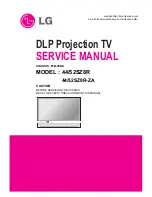 Preview for 1 page of LG 44/52SZ8R Service Manual