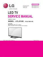 LG 47LA7400 Service Manual предпросмотр