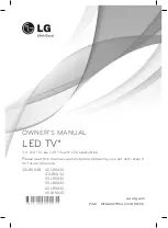 Предварительный просмотр 1 страницы LG 47LB5830 Owner'S Manual