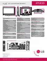 Preview for 2 page of LG 47LB5D Specifications