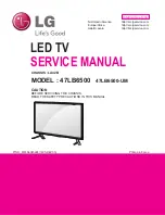 Предварительный просмотр 1 страницы LG 47LB6500 Service Manual