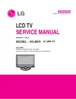 LG 47LB9R Series Service Manual предпросмотр