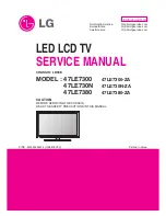 LG 47LE7300-ZA Service Manual предпросмотр