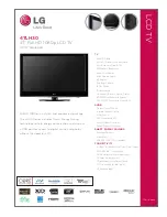 LG 47LH30 Series Specifications preview