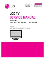 LG 47LH40ED Service Manual предпросмотр